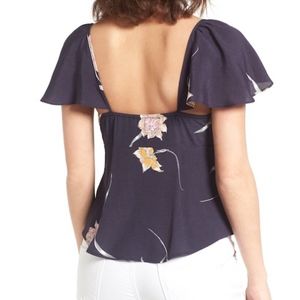 Astr Tops - ASTR the Label Flutter Sleeve Top NWT Astr Tops - ASTR the Label Flutter Sleeve Top NWT
